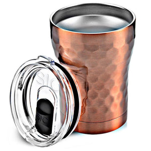 12 oz Hammered Copper Stainless Steel Tumbler - TheArtsyBox