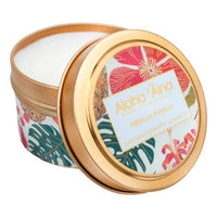Hibiscus Passion - Hawaiian Aromatherapy Gold Tin Candle - TheArtsyBox