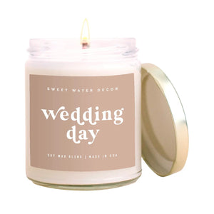 Wedding Day Soy Candle by Sweet Water Decor