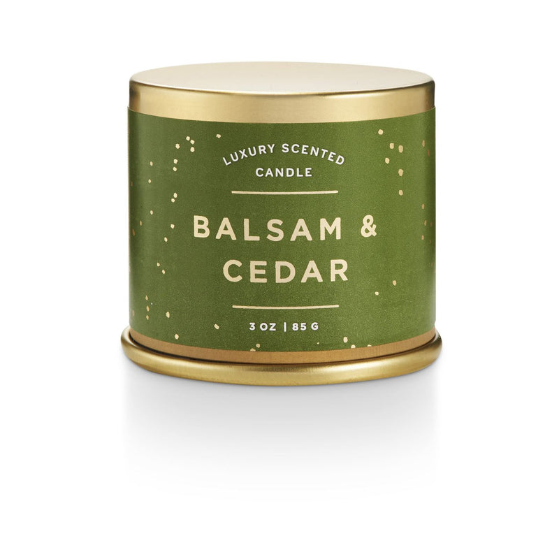 Balsam & Cedar Demi Tin Candle - TheArtsyBox