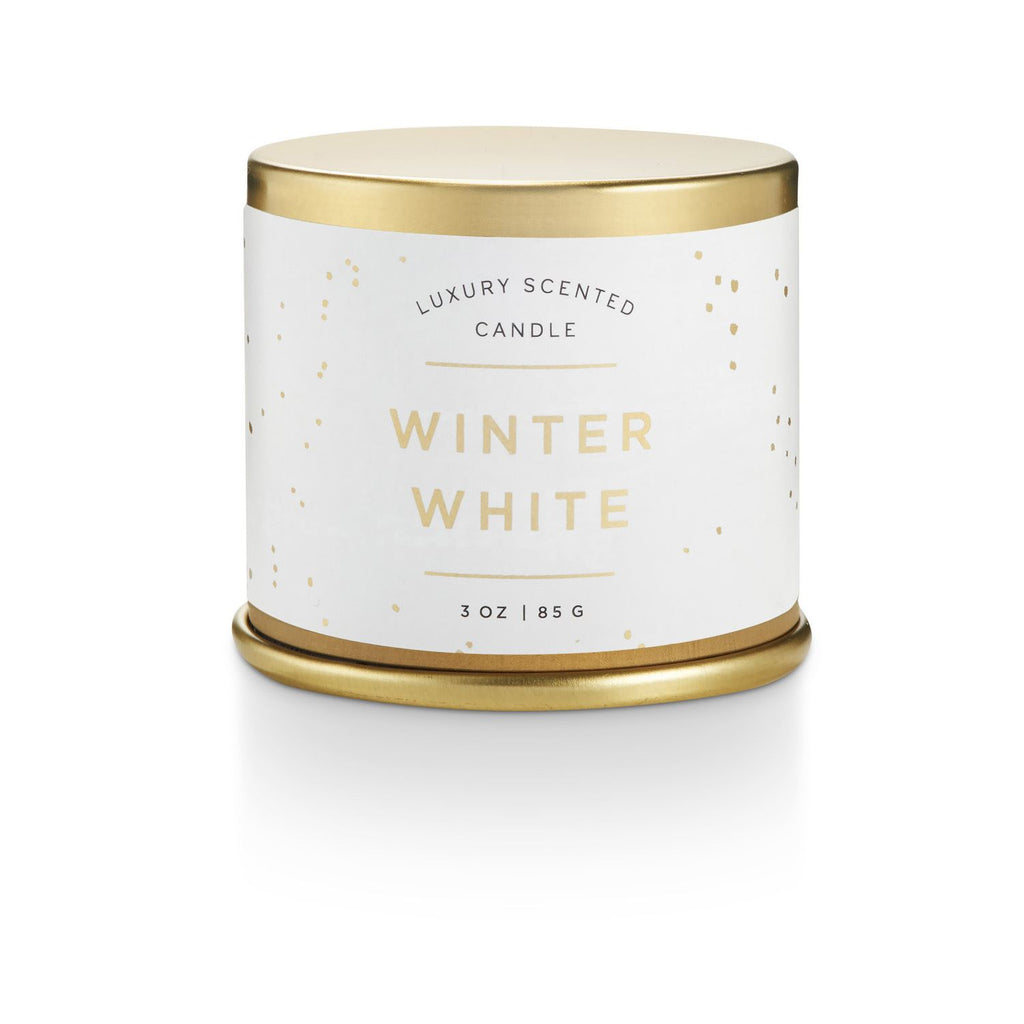 Winter White Demi Tin Candle - TheArtsyBox