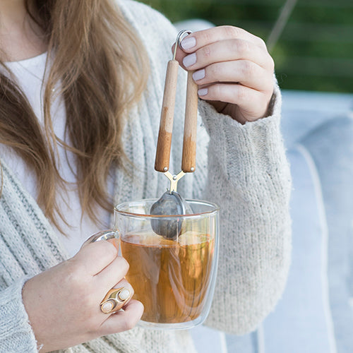 Wood Handled Simple Tea Infuser by Pinky Up - TheArtsyBox
