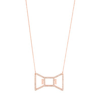 Bowtie: Rose Gold Necklace Bottle Opener - TheArtsyBox