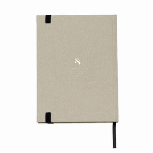 Cream Linen Note To Self Journal by Wit and Delight