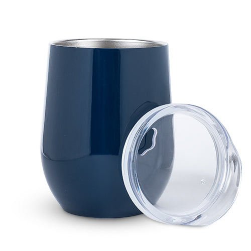 Sip & Go Stemless Wine Tumbler in Navy Blue by True - TheArtsyBox