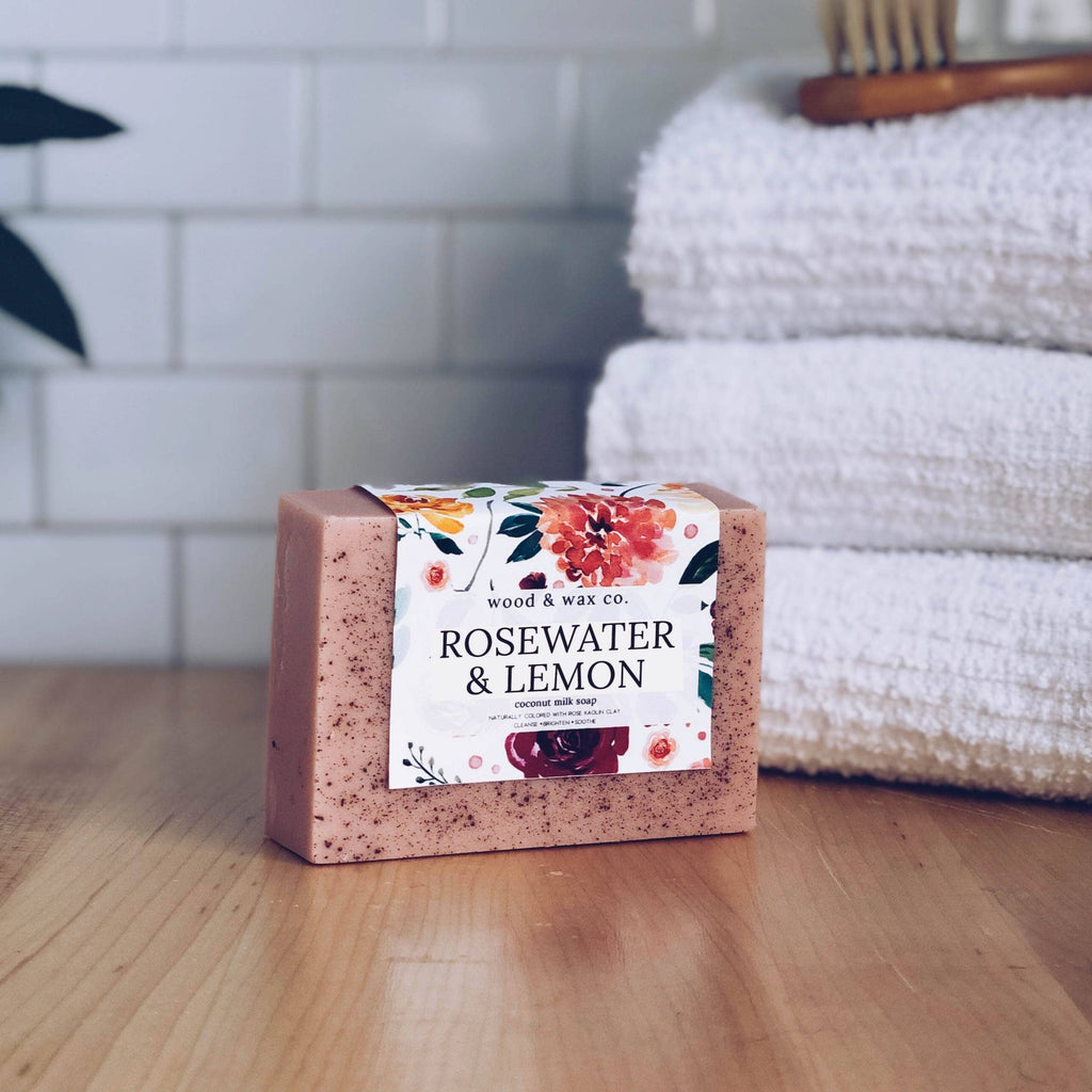 Rosewater & Lemon Coconut Milk Soap - TheArtsyBox