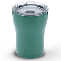12 oz Hammered Green Stainless Steel Tumbler - TheArtsyBox