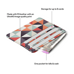 Beauty In Geometry 7 Skinny Fit Card Wallet - TheArtsyBox