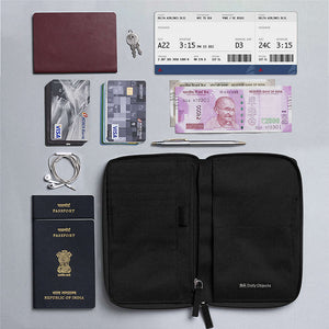 Feathers 31 Travel Organizer Passport Wallet - TheArtsyBox