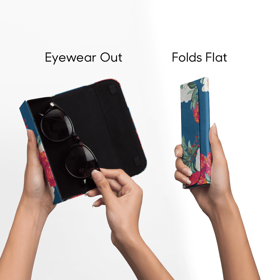 Romancing Nature - Foldaway Slim Eyewear/Sunglass Case - TheArtsyBox