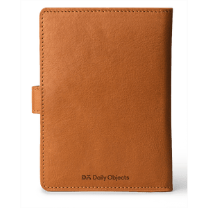 Tan Leather Compact Passport Wallet - TheArtsyBox