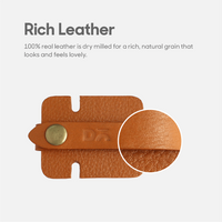 Tan Mini Leather Cable Wrap - TheArtsyBox
