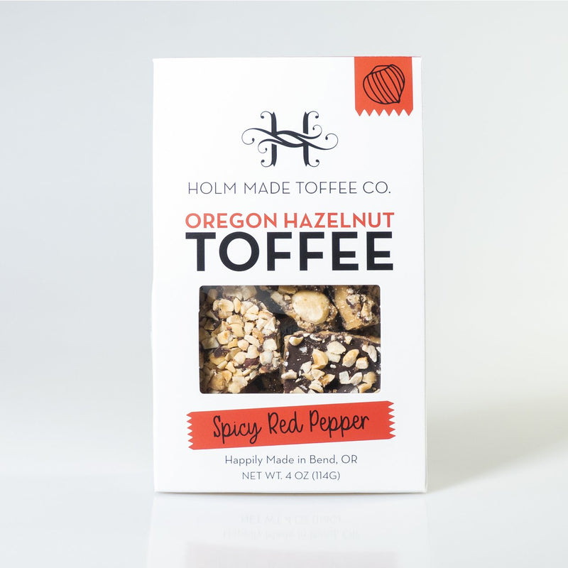 Oregon Hazelnut Toffee, with Red Pepper Flakes - TheArtsyBox