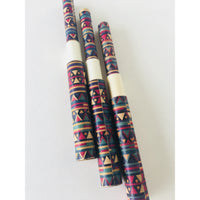 Tribal pattern paper pen - Black - TheArtsyBox