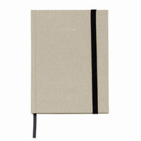 Cream Linen Note To Self Journal by Wit and Delight