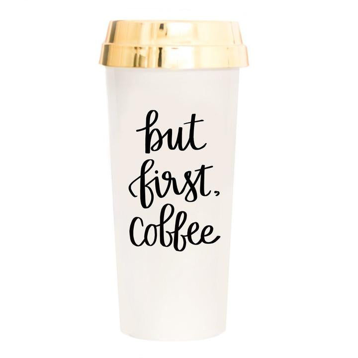 But First Coffee Travel Mug - TheArtsyBox