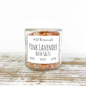 Pink Lavender bath salts - Small