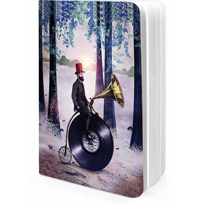 Music Man In The Forest A5 Notebook Plain - TheArtsyBox