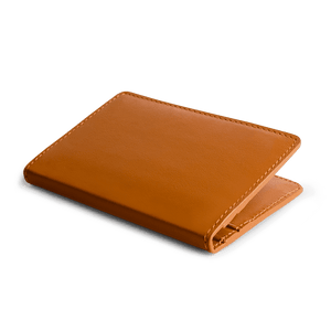 Tan Real Leather Card Wallet - TheArtsyBox