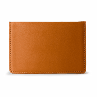Tan Real Leather Card Wallet - TheArtsyBox