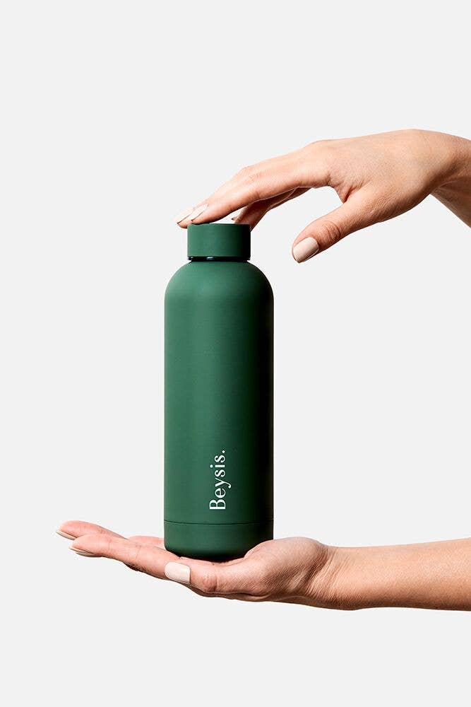 Beysis Stainless Steel Water Bottle - Olive Green