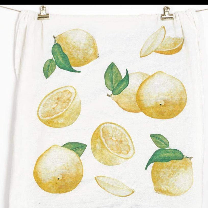 Lemons Tea Towel - TheArtsyBox