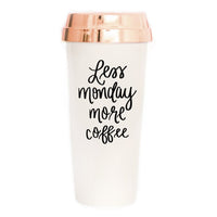 Less Monday More Coffee Travel Mug - TheArtsyBox