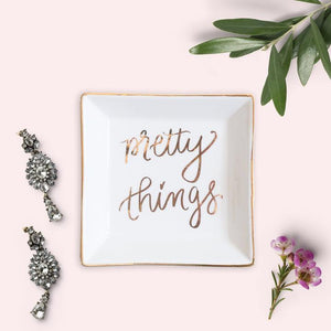 Pretty things Jewelry dish - TheArtsyBox
